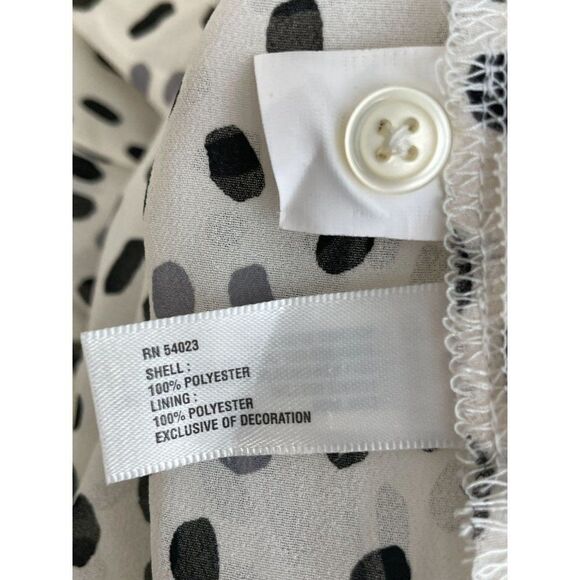 GAP Black & White Speckled Ruffle Tank Top Size XS - Picture 7 of 7